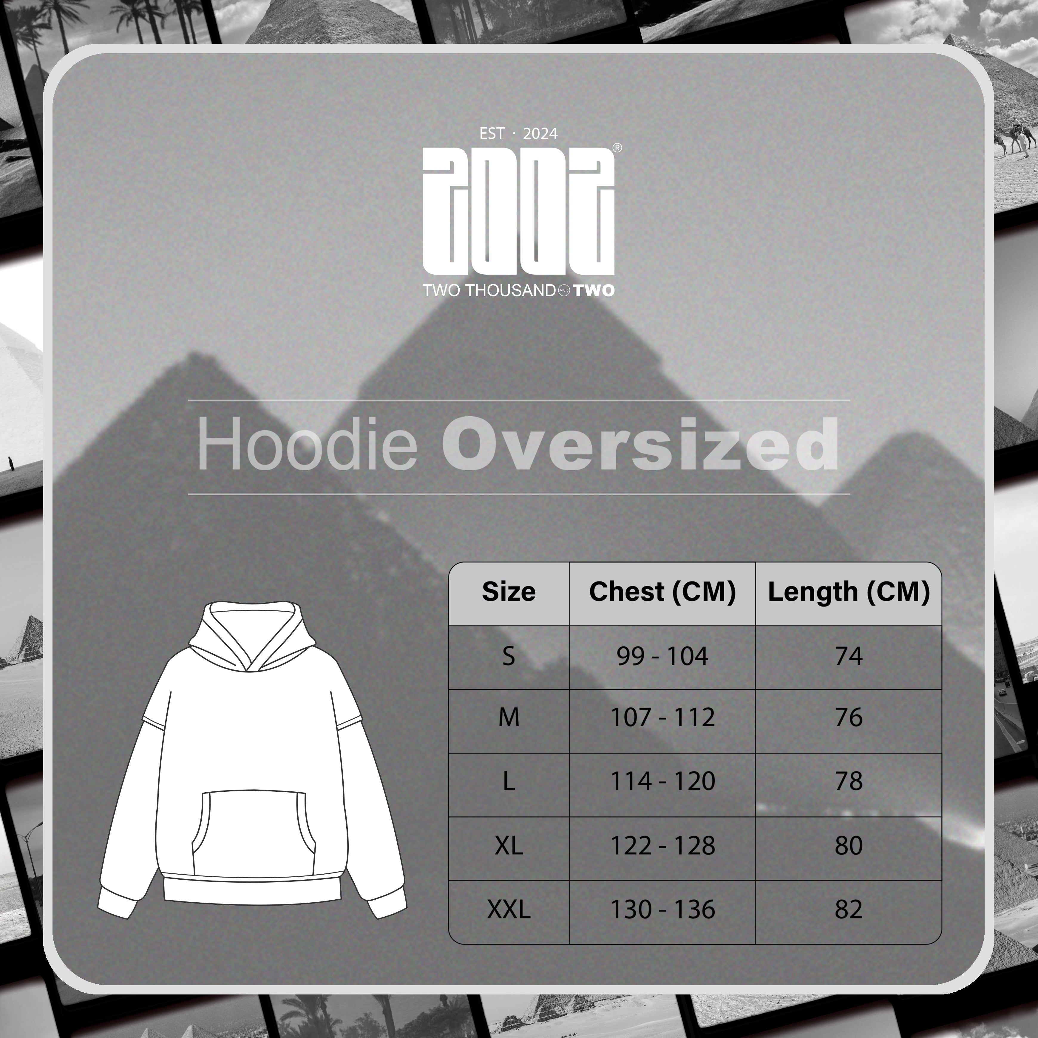 Pyramids Hoodie ( Gray Chaneh )