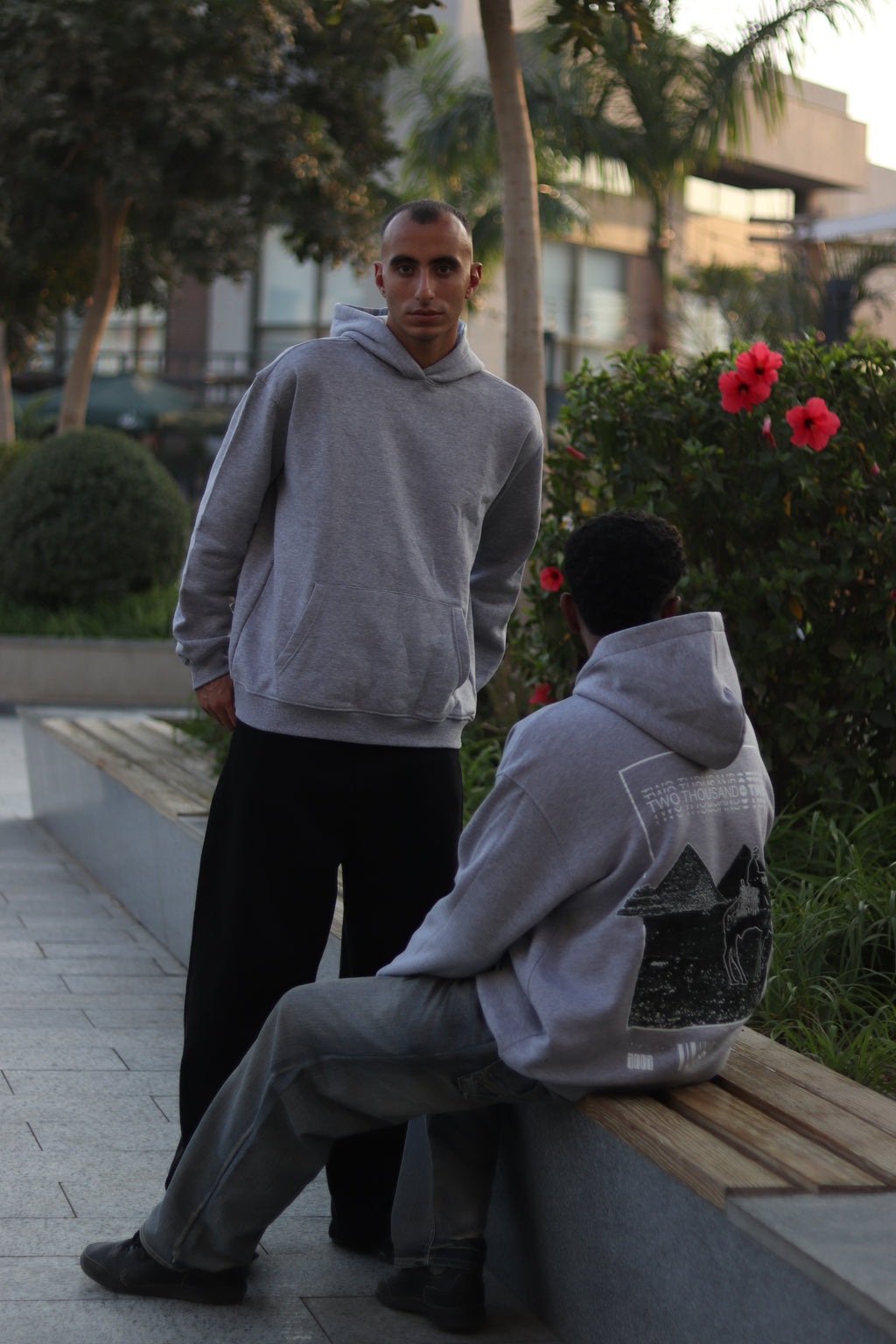 Pyramids Hoodie ( Gray Chaneh )