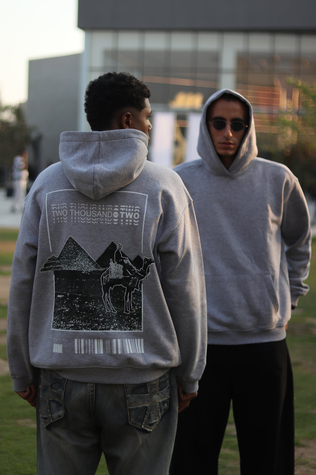 Pyramids Hoodie ( Gray Chaneh )
