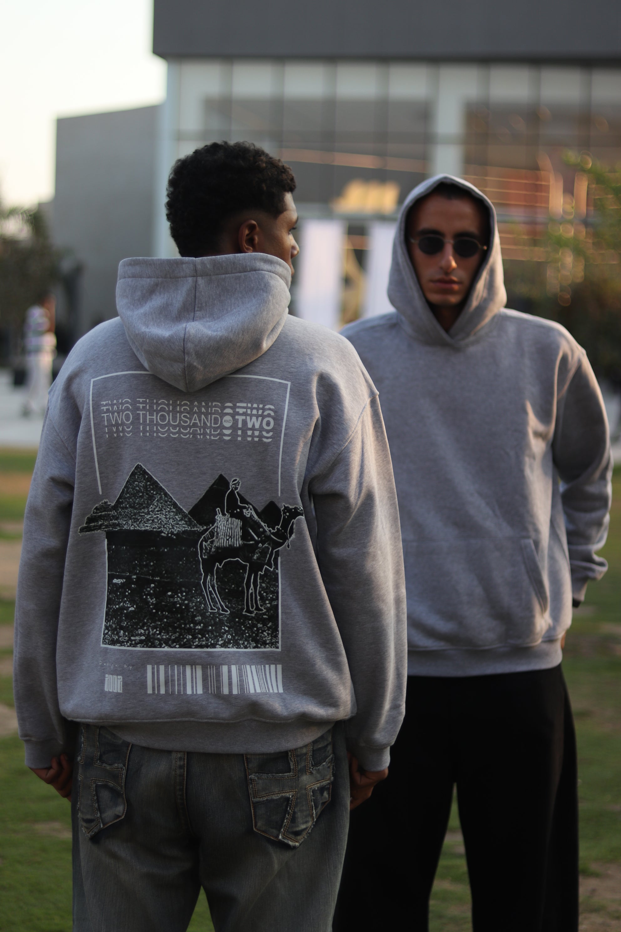 Pyramids Hoodie ( Gray Chaneh )