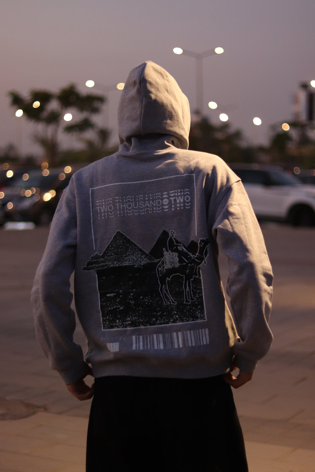 Pyramids Hoodie ( Gray Chaneh )