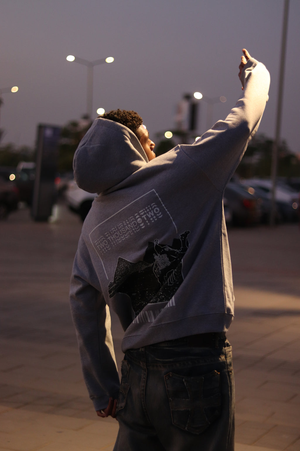 Pyramids Hoodie ( Gray Chaneh )