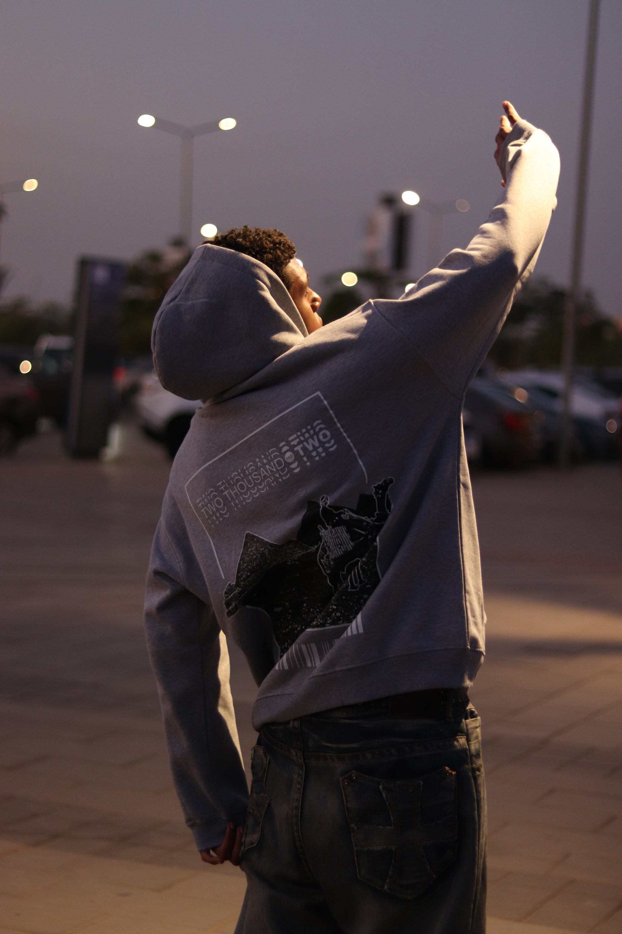 Pyramids Hoodie ( Gray Chaneh )